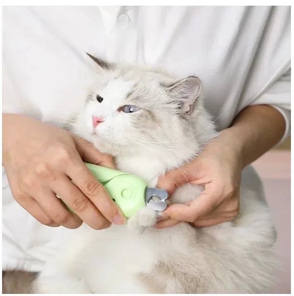 Cortador de Unhas 3 em 1 com LED para Pets