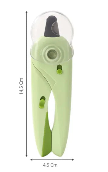 Cortador de Unhas 3 em 1 com LED para Pets