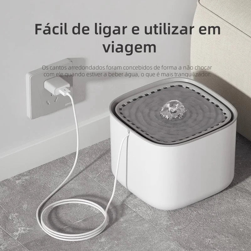 Bebedouro Automático 3L para Pets — Água Fresca