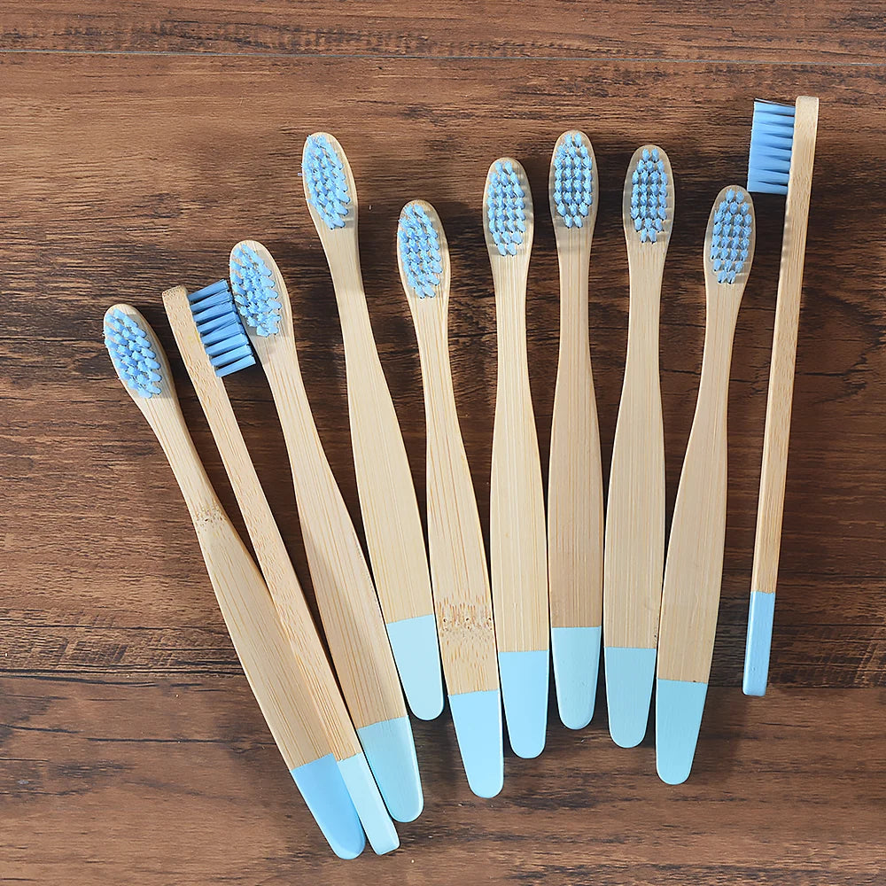 Escovas de Bambu 10 Unidades — Ecológicas e Sustentáveis